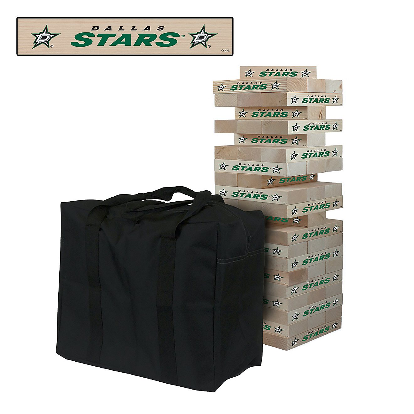Victory Tailgate Dallas Stars Giant Wooden Tumble Tower Game                                                                     - view number 1