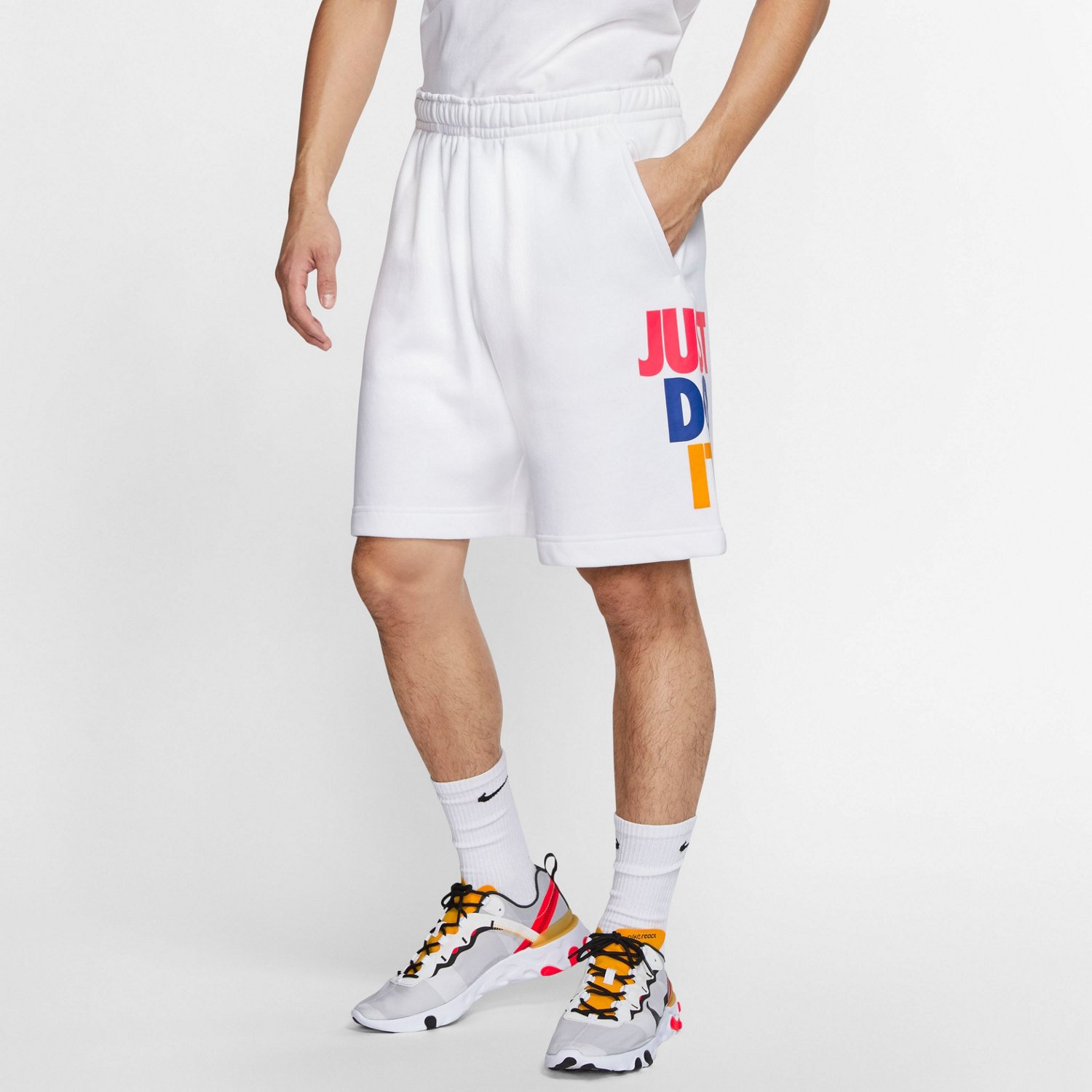 nike men's sportswear just do it fleece shorts