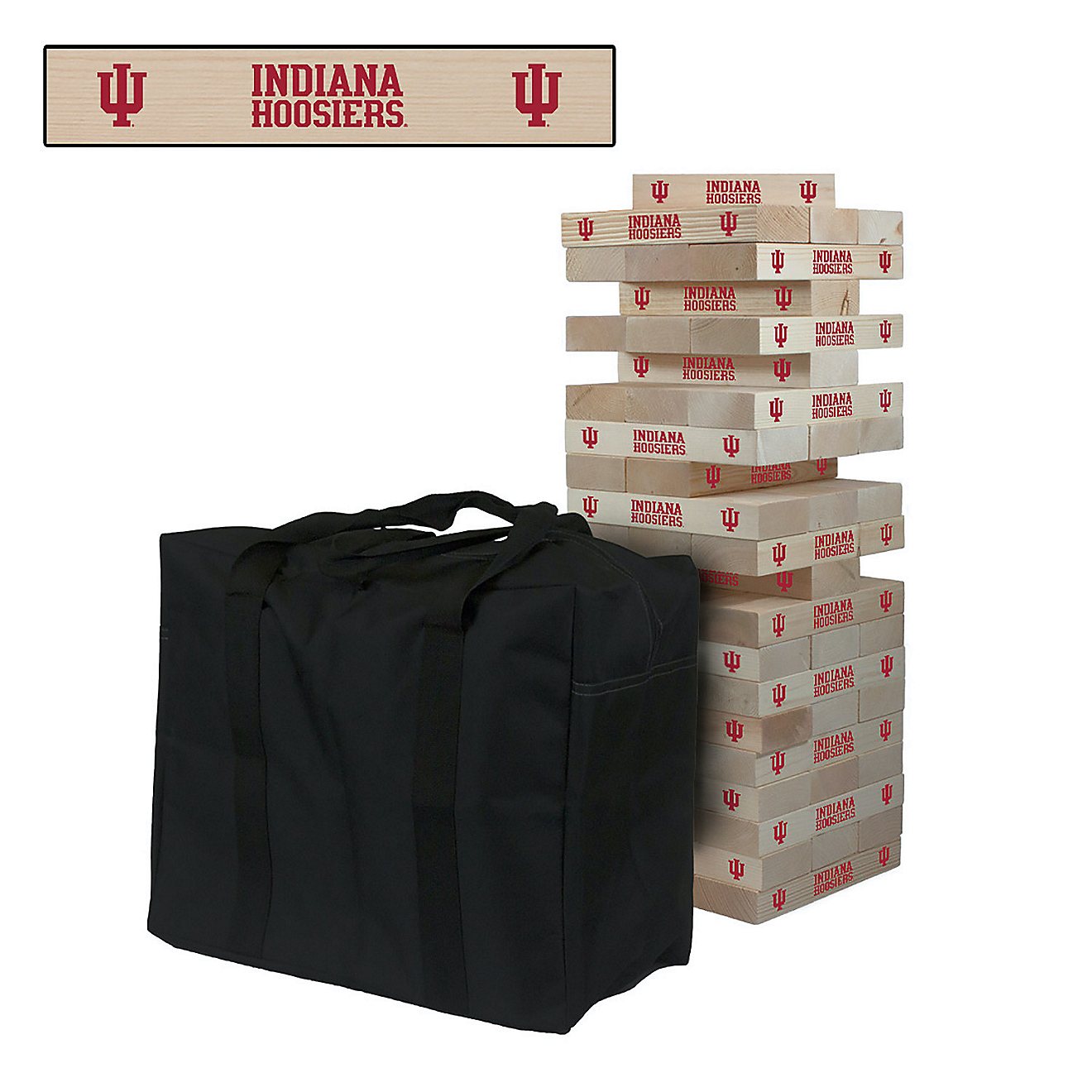 Victory Tailgate Indiana University Giant Wooden Tumble Tower Game                                                               - view number 1
