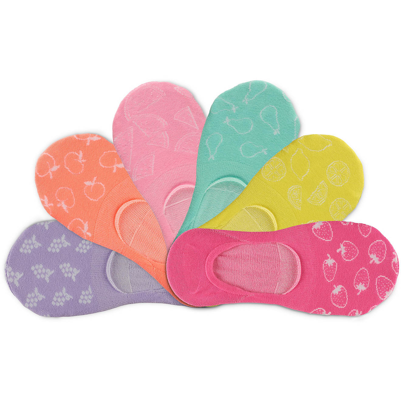BCG Toddlers' Fruit Footie Socks 6 Pack                                                                                          - view number 1