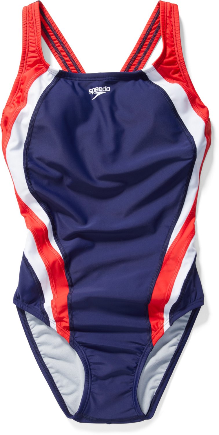 Speedo Women's Quantum Fusion Spice 1Piece Swimsuit Academy