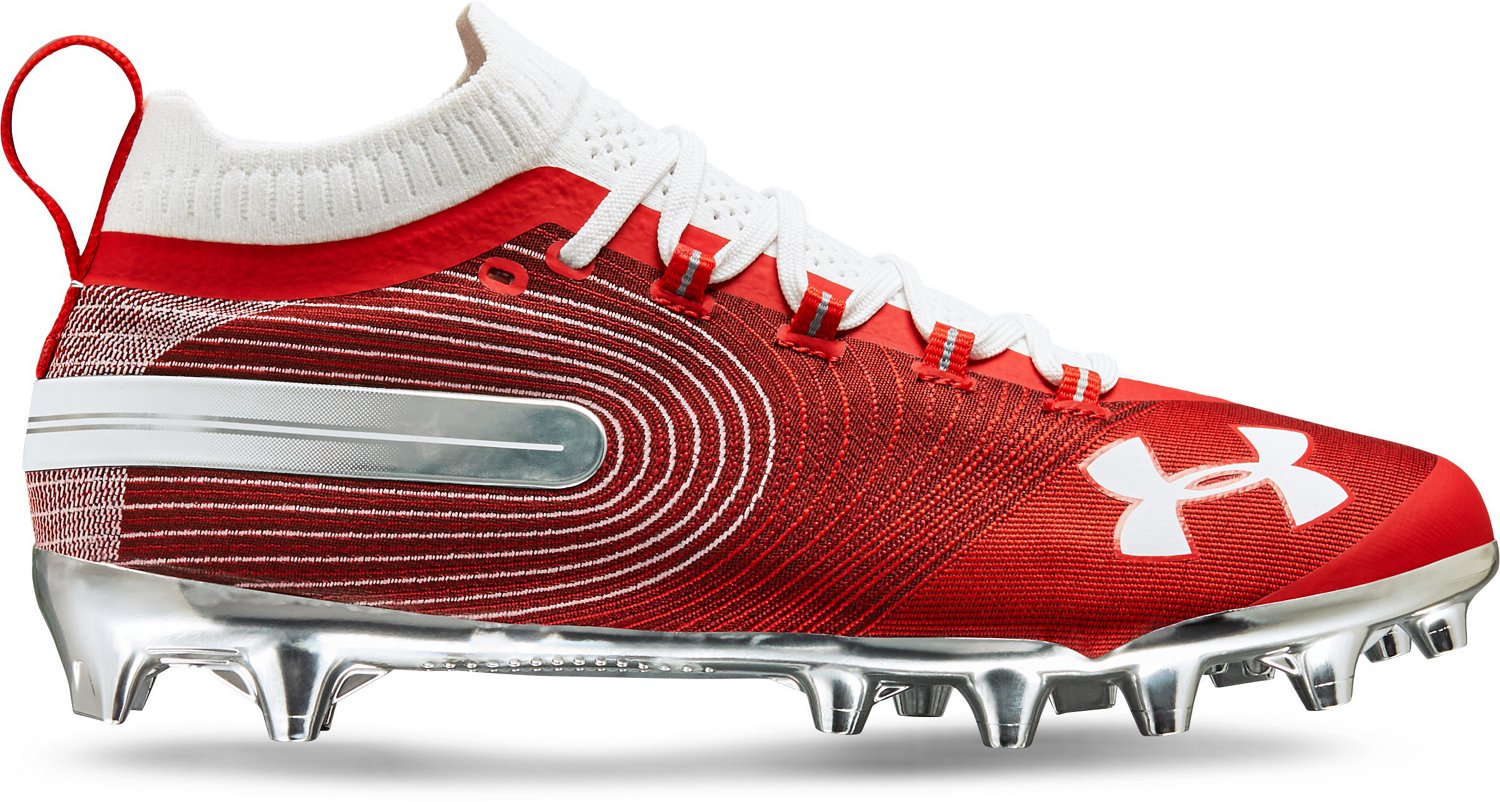 red suede under armour cleats