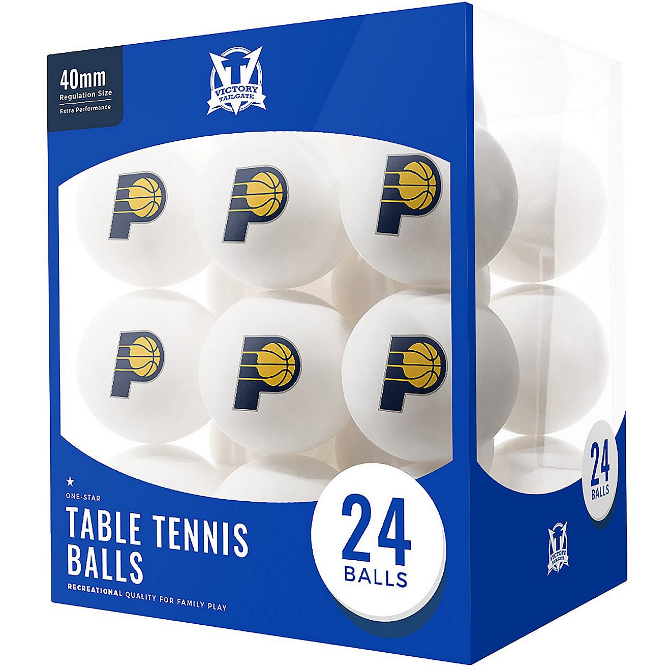 Victory Tailgate Indiana Pacers Table Tennis Balls 24-Pack                                                                       - view number 1