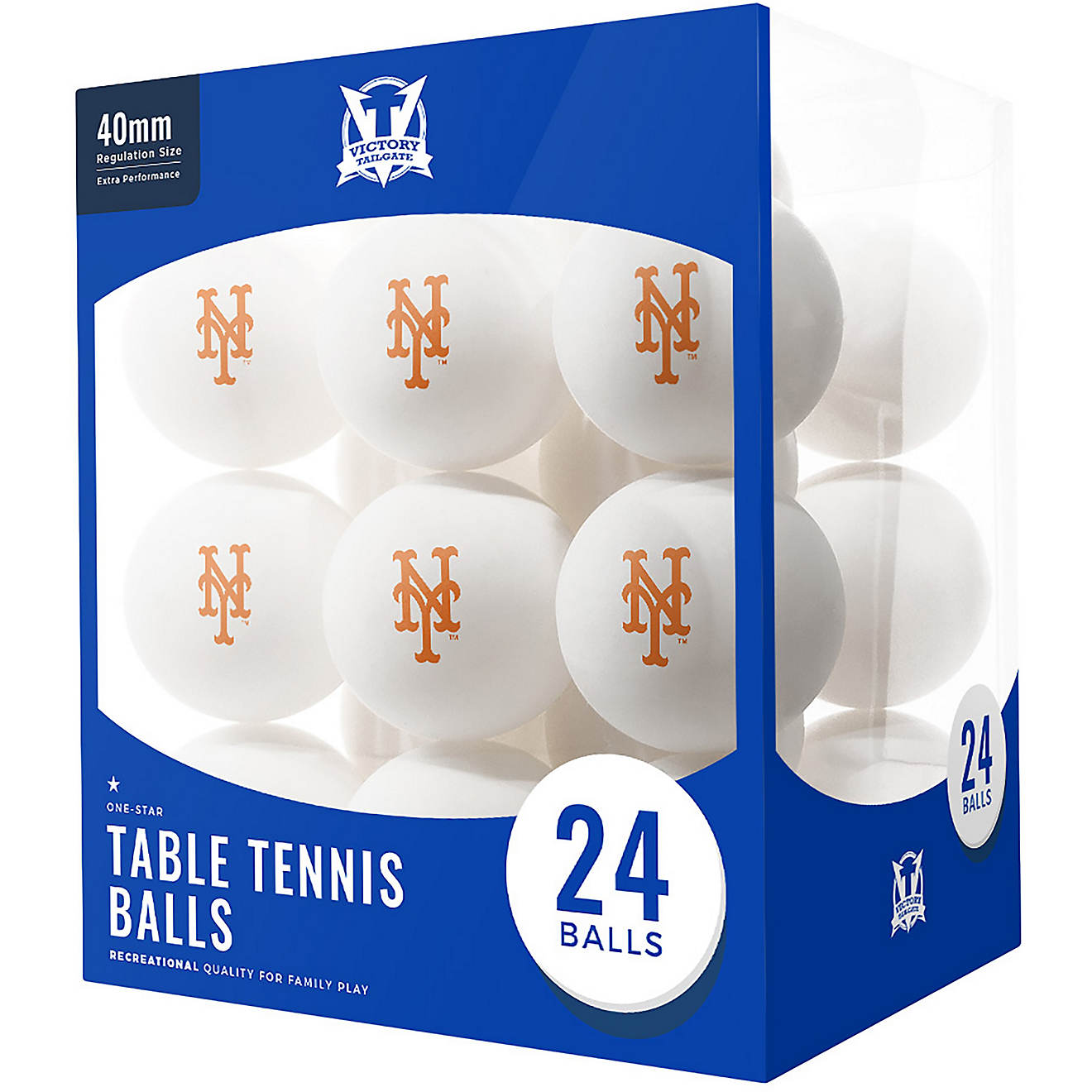 Victory Tailgate New York Mets Table Tennis Balls 24-Pack                                                                        - view number 1