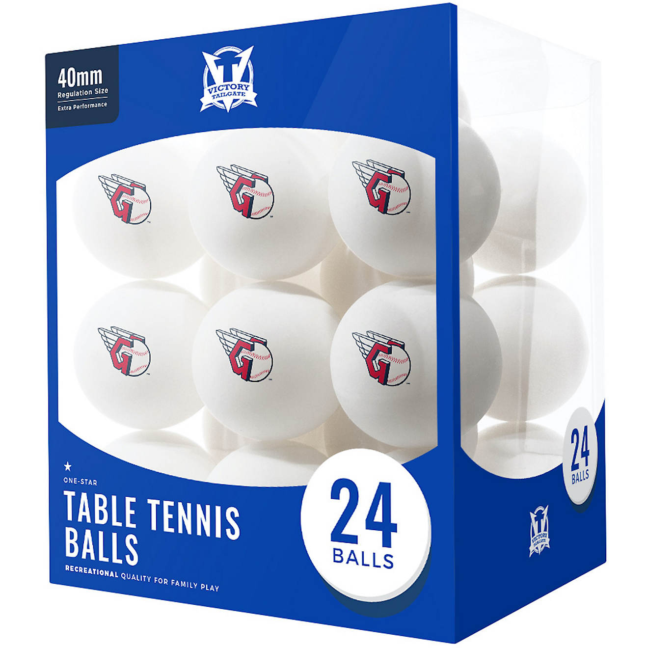 Victory Tailgate Cleveland Guardians Table Tennis Balls 24-Pack                                                                  - view number 1