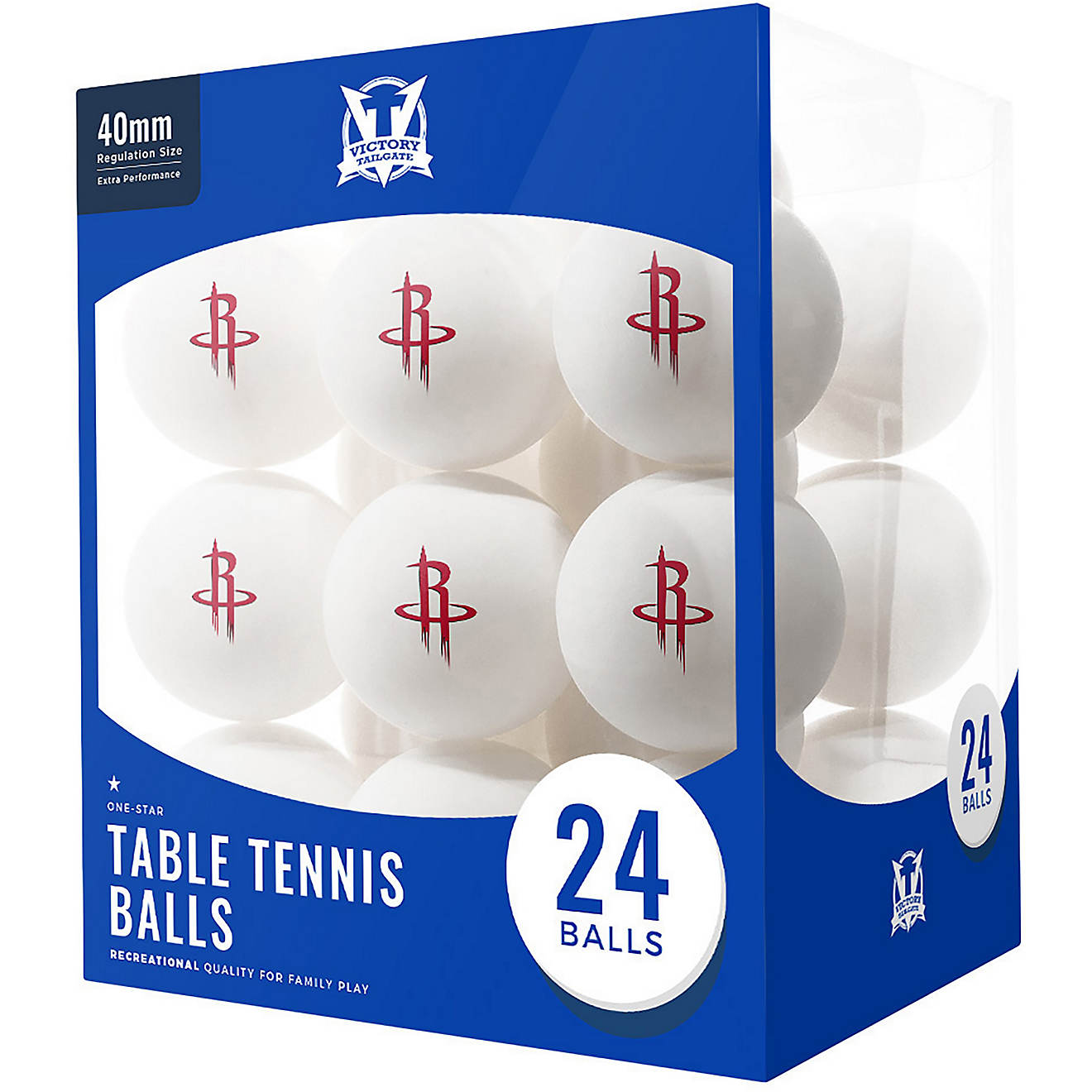 Victory Tailgate Houston Rockets Table Tennis Balls 24-Pack                                                                      - view number 1