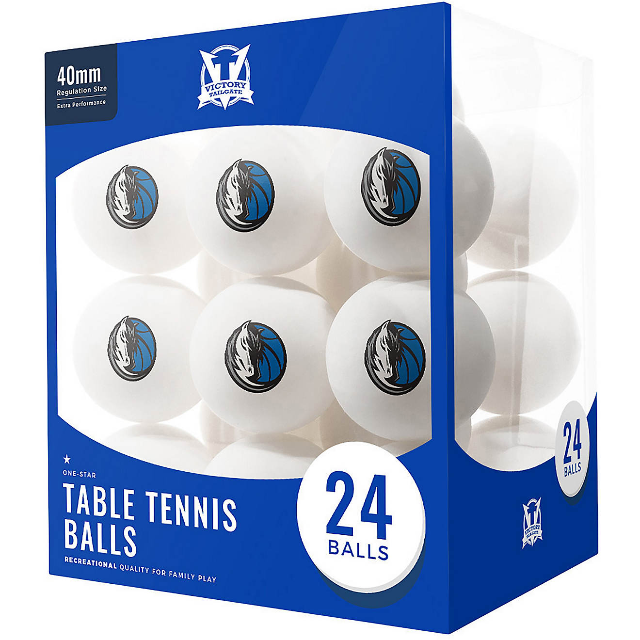 Victory Tailgate Dallas Mavericks Table Tennis Balls 24-Pack                                                                     - view number 1