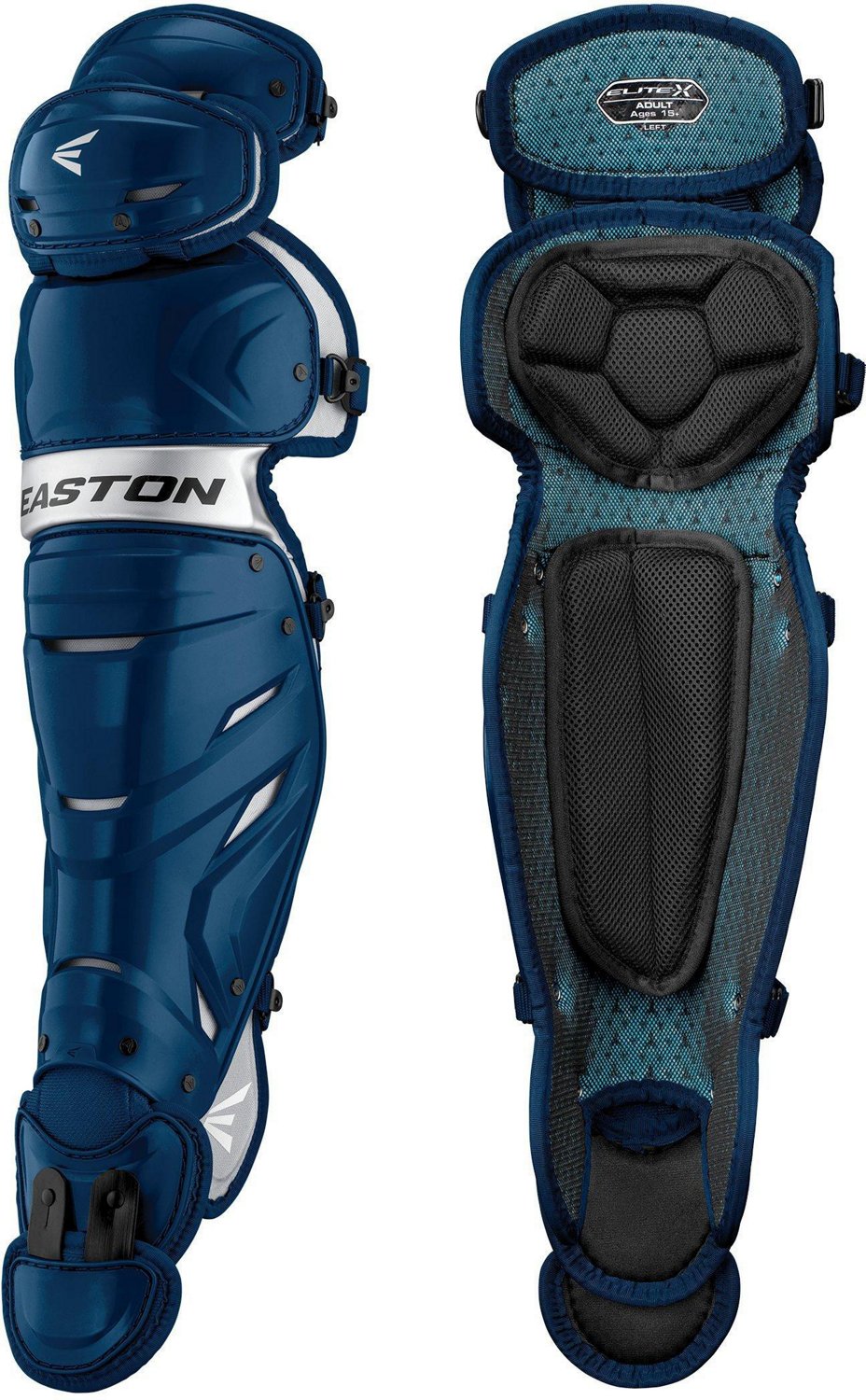 EASTON Kids' Elite X Catcher's Leg Guards Academy
