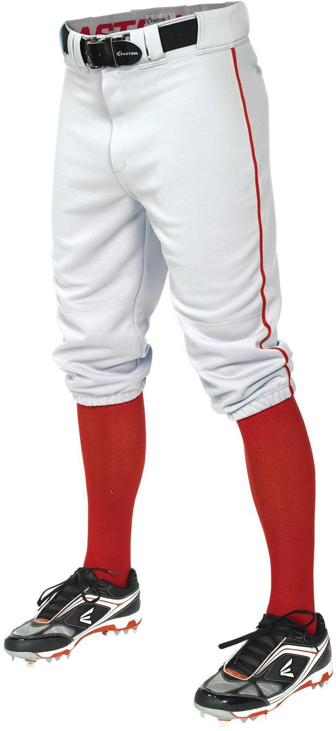 Easton PRO+ Pantaloni Da Baseball Uomo - Bianco/Marrone, Taglia XXL Con Ginocchia Rinforzate