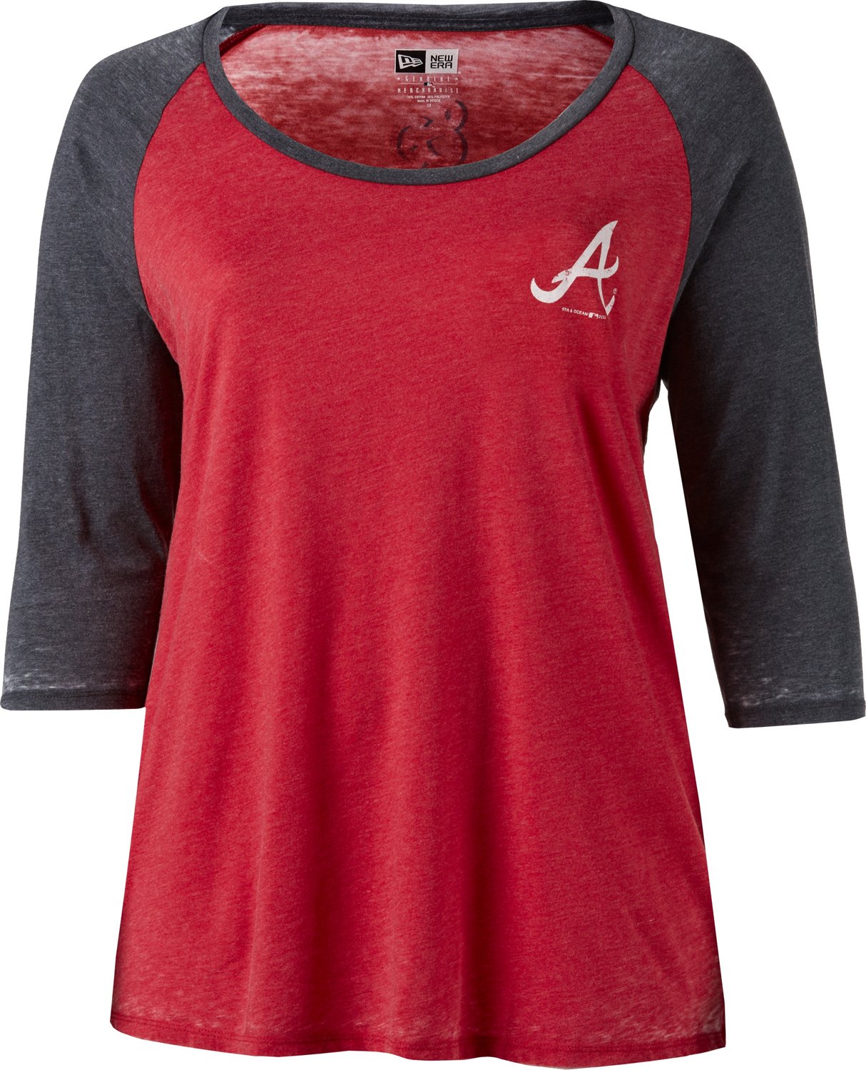 New Era Women’s Atlanta Braves Burnout Wash Plus Size Jersey Academy