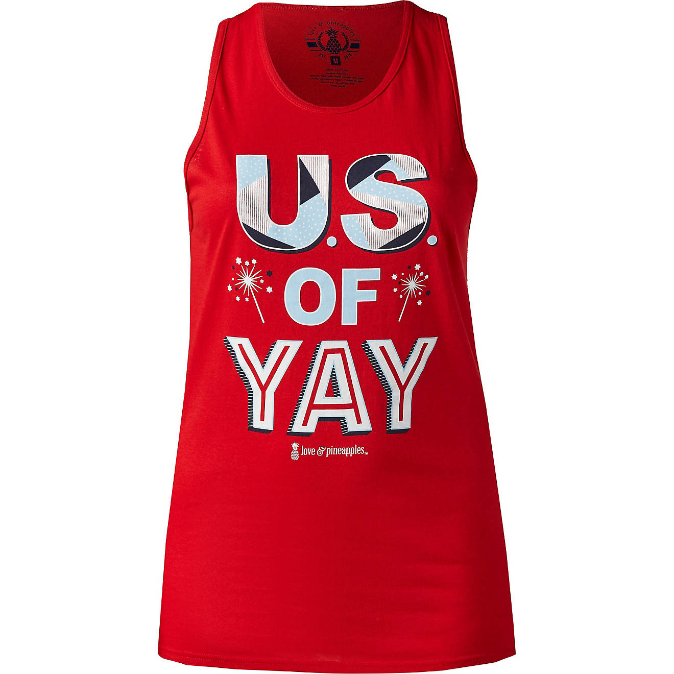 Love & Pineapples Women's US of Yay Graphic Tank Top                                                                             - view number 1