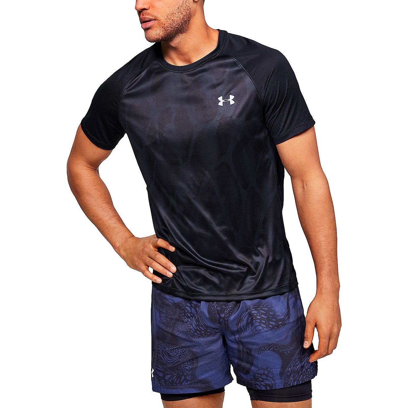 Under Armour Men's Qualifier Iso-Chill Printed Running T-shirt                                                                   - view number 1