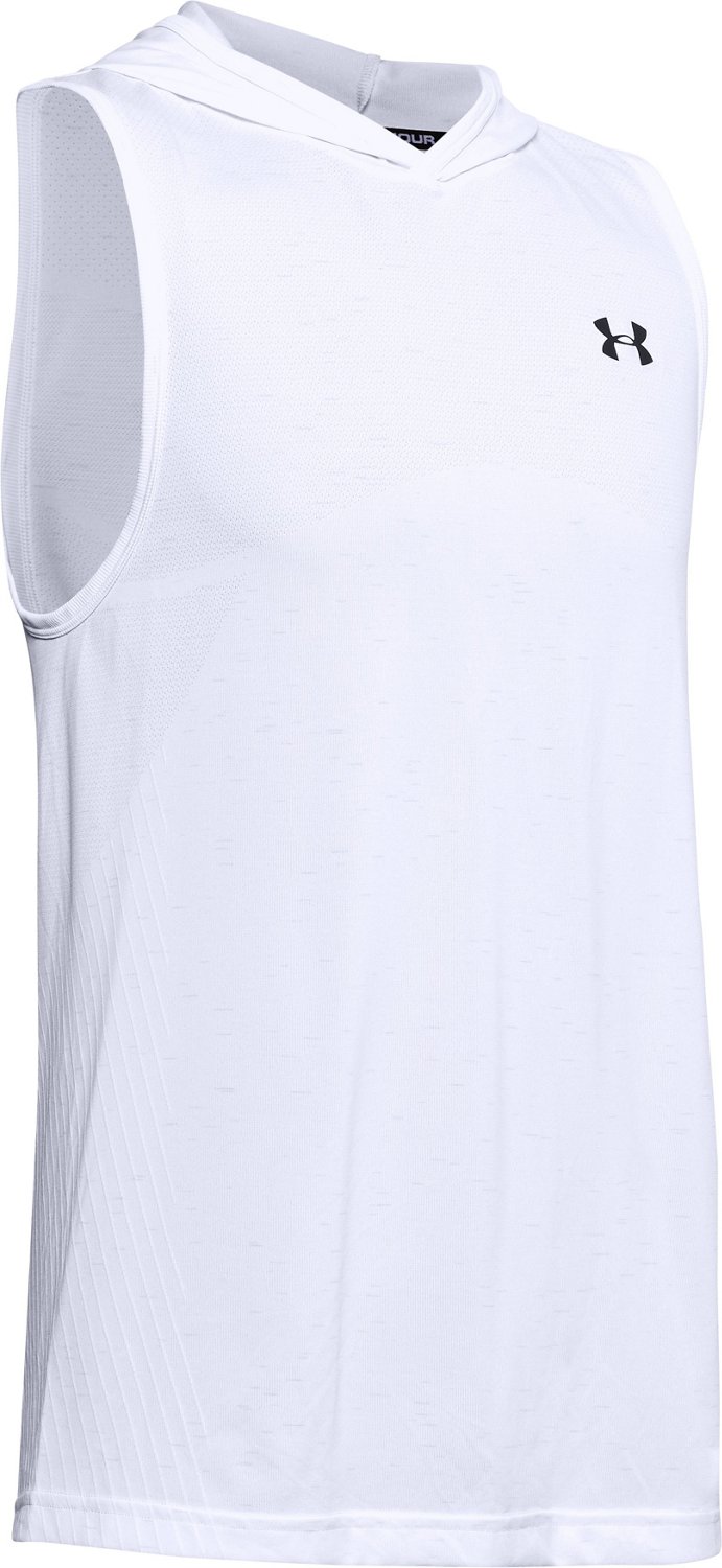 Under Armour Men's Seamless Sleeveless Pullover Hoodie Academy