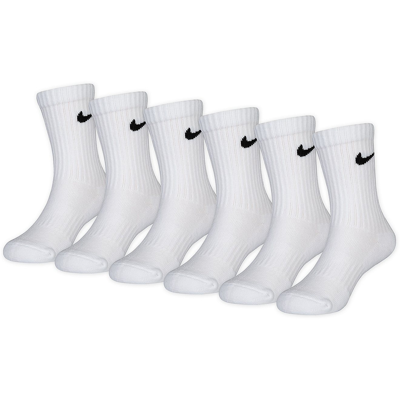 Nike Kids' Dri-Fit Performance Crew Socks 6 Pack                                                                                 - view number 1