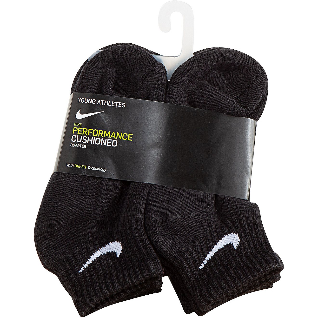Nike Kids' Dri-FIT Performance Cushioned Quarter Socks 6 Pack                                                                    - view number 2