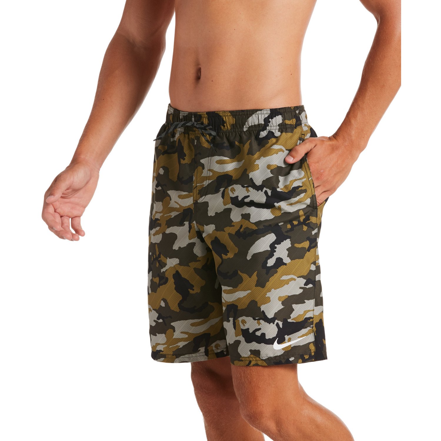 Nike Men's Camo Vital Extended Volley Swim Shorts Academy