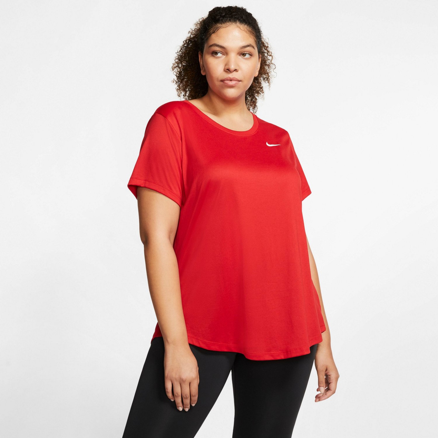 plus size red nike shirt