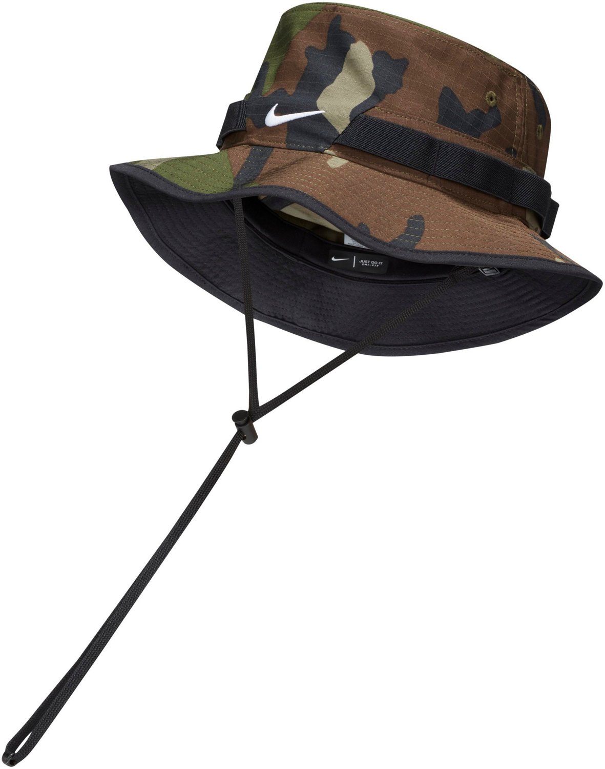 nike men's sportswear branded sideline camo bucket hat