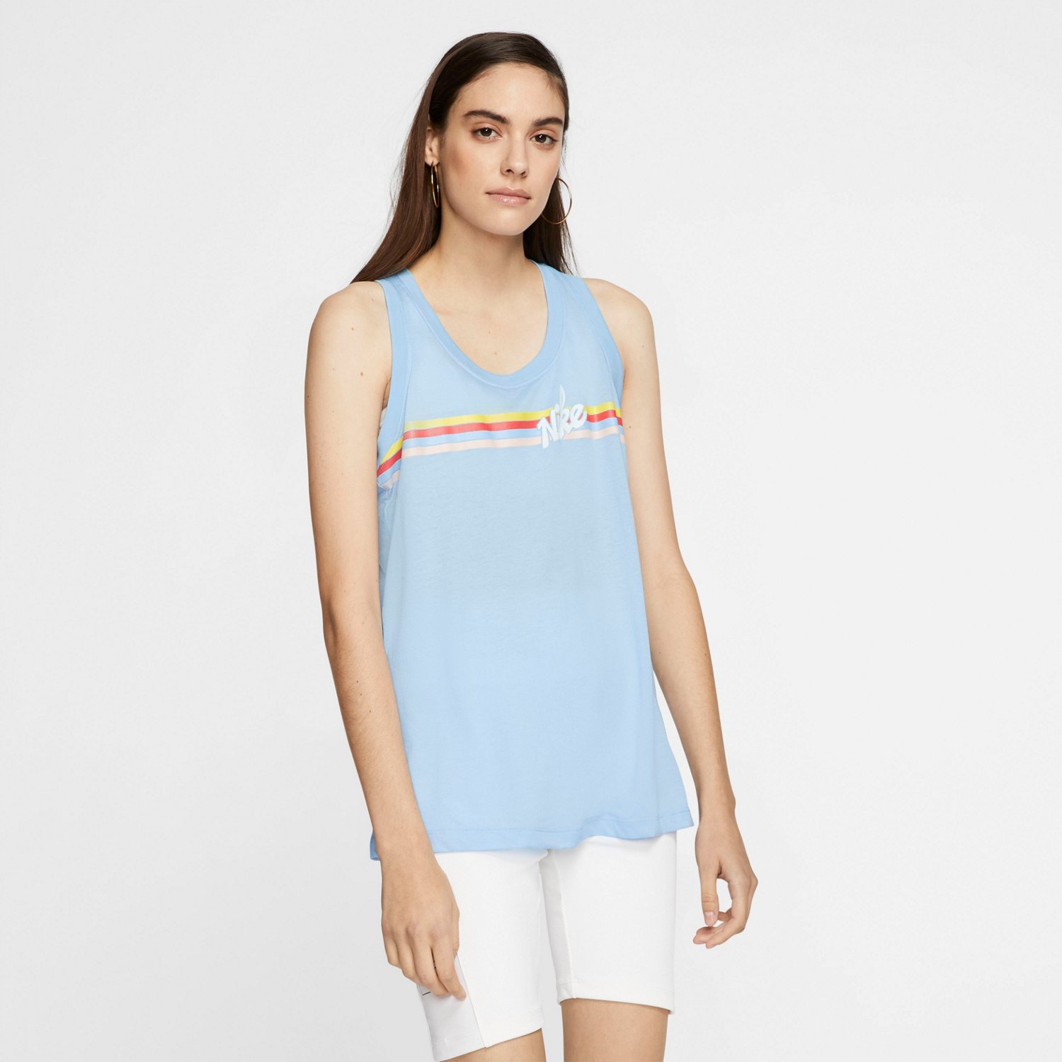 light blue nike tank top