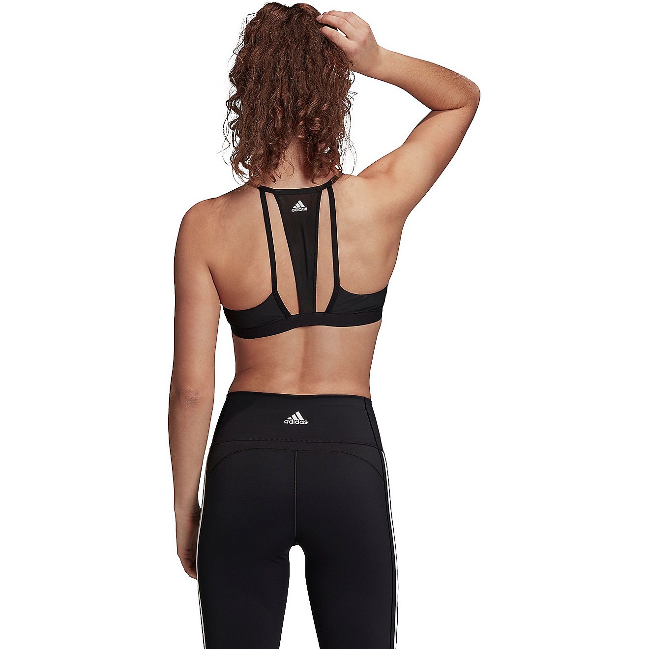 adidas Women's All Me 3-Stripes Mesh Sports Bra                                                                                  - view number 2