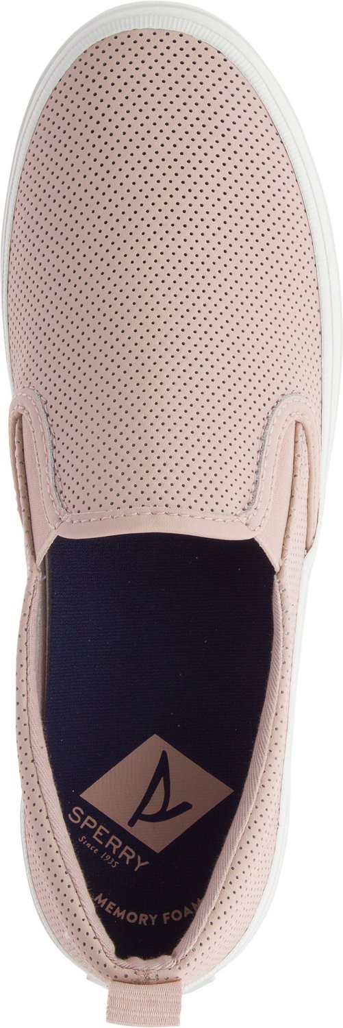 women's crest twin gore perforated slip on sneaker