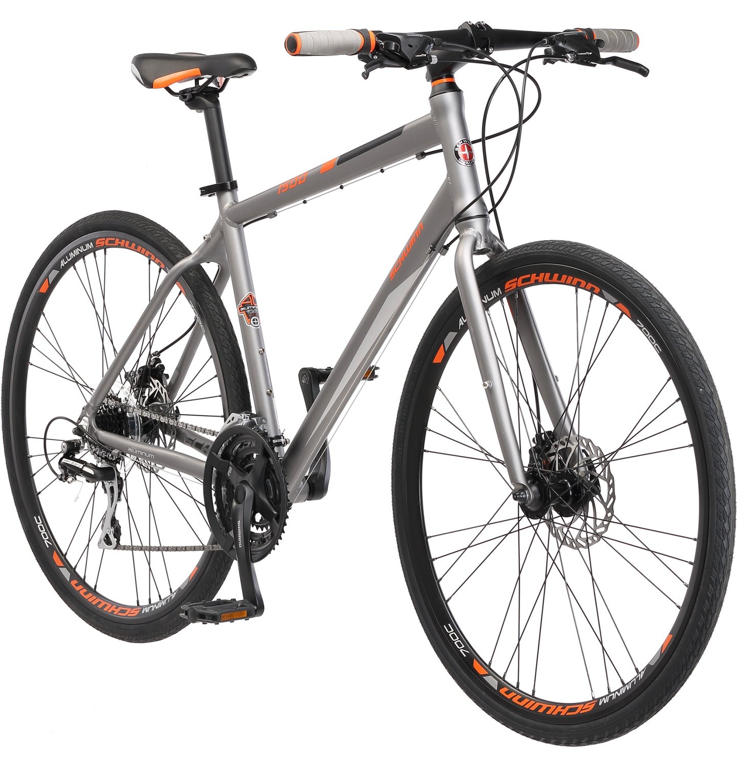 Schwinn Mens Phocus 1500 700c 24 Speed Hybrid Bike Academy