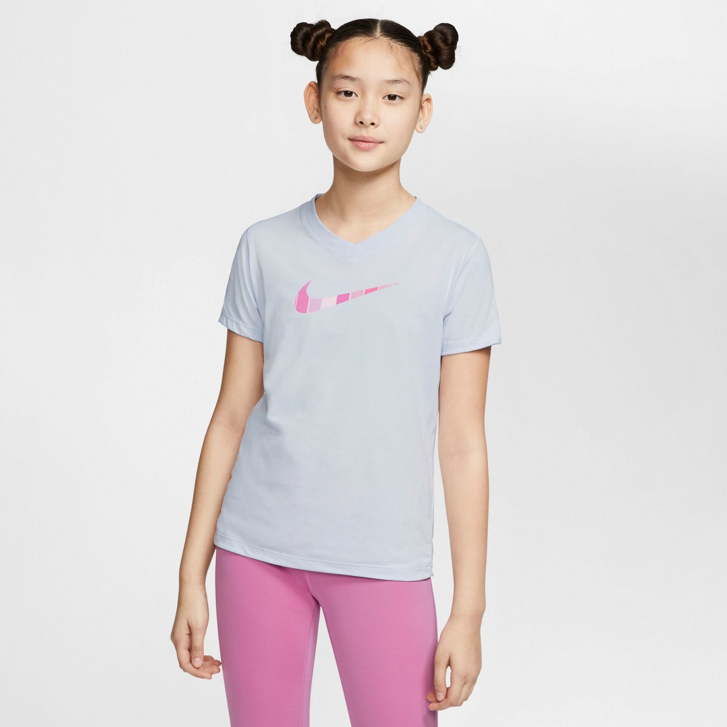 Nike Girls' Get Out Dri-FIT V-neck T-shirt | Academy