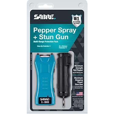 SABRE RED Pepper Spray and Stun Gun with Flashlight Kit                                                                         