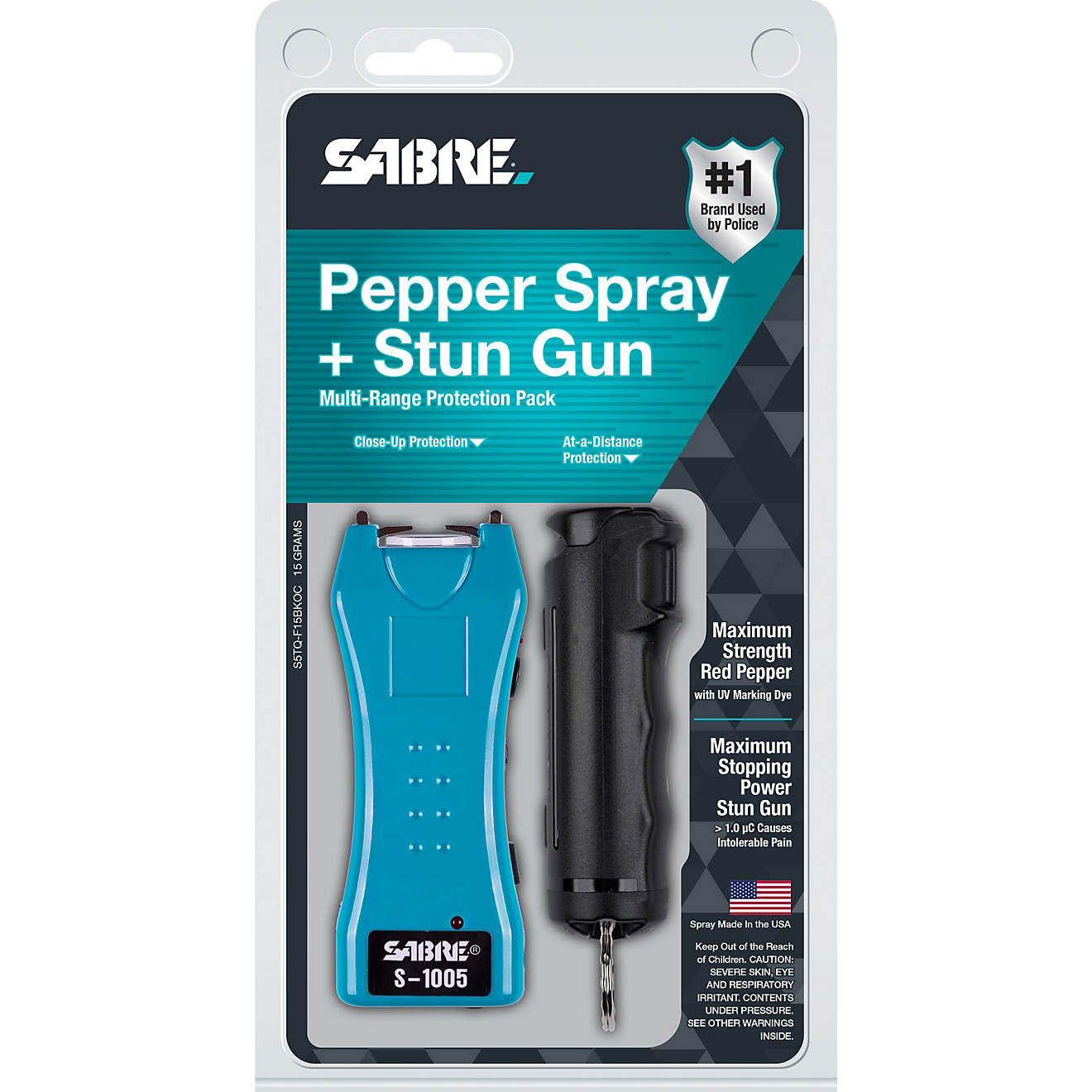 SABRE RED Pepper Spray and Stun Gun with Flashlight Kit                                                                          - view number 1