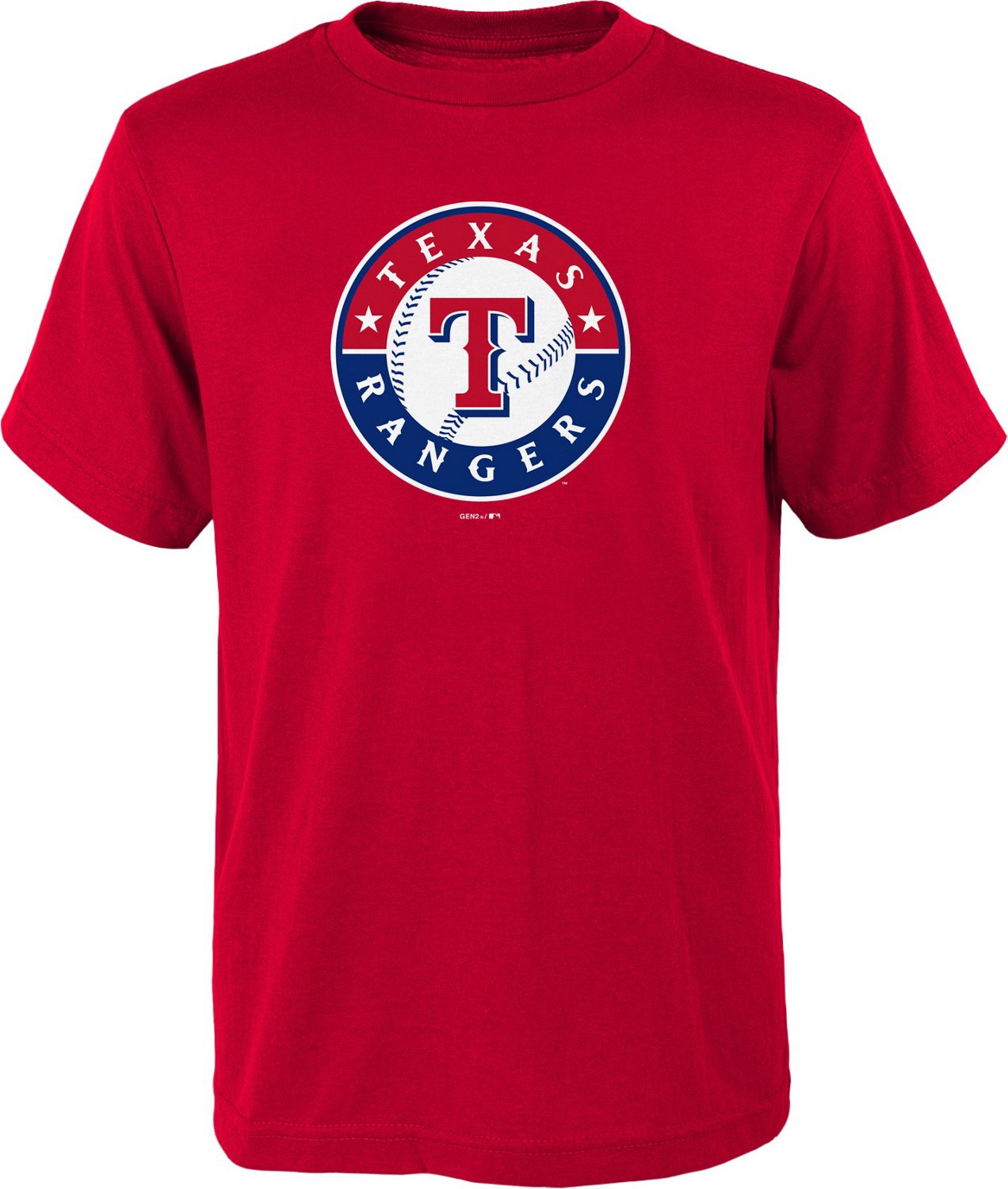 MLB Boys' Texas Rangers Primary Logo Tshirt Academy