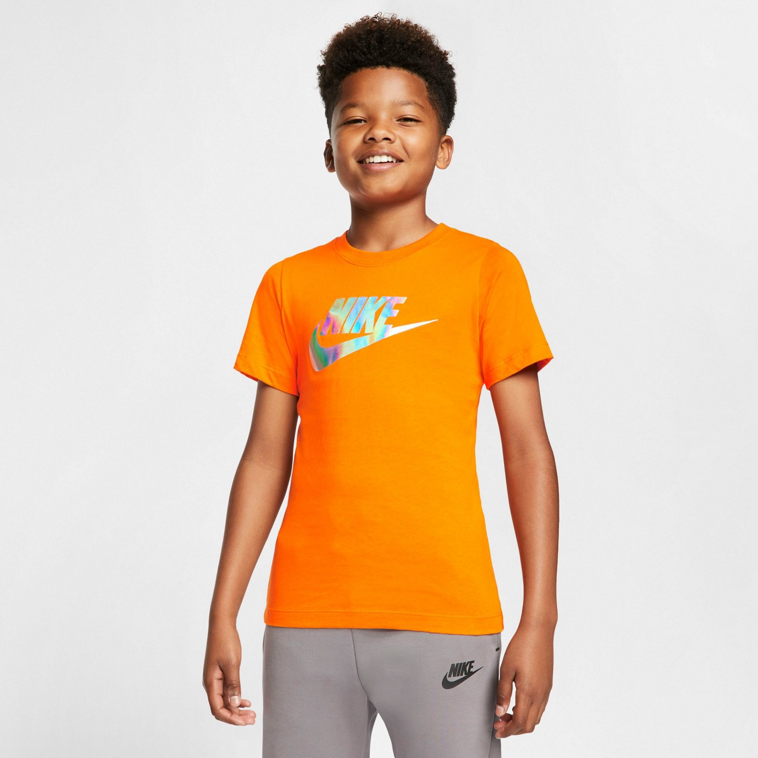 Nike Boys' Sportswear Futura Iridescent T-shirt | Academy