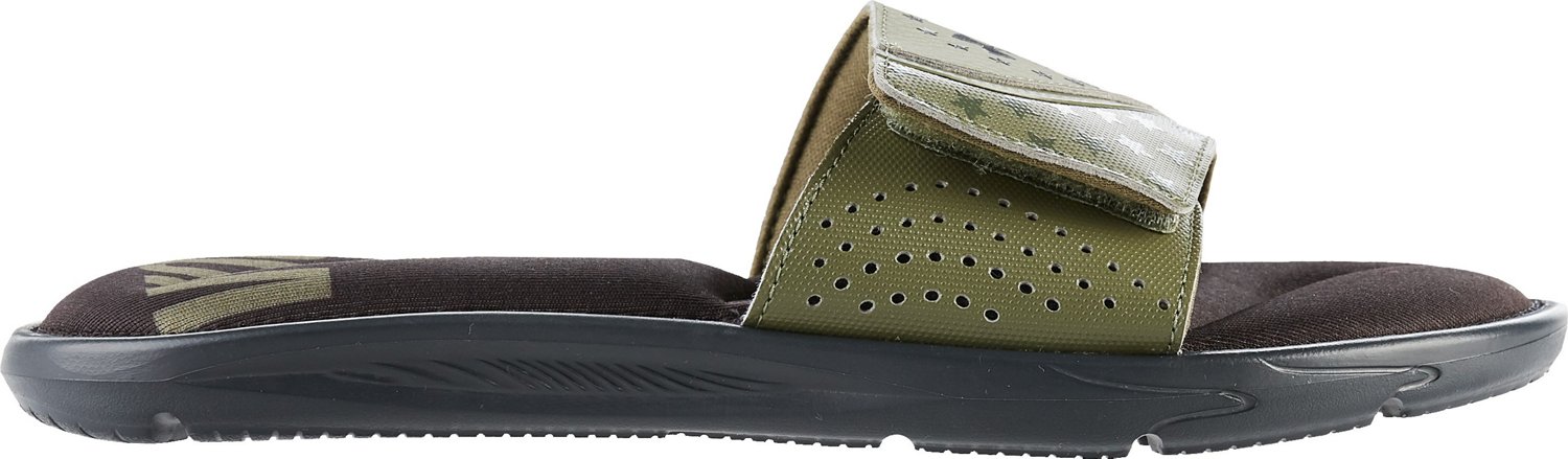 green under armour slides