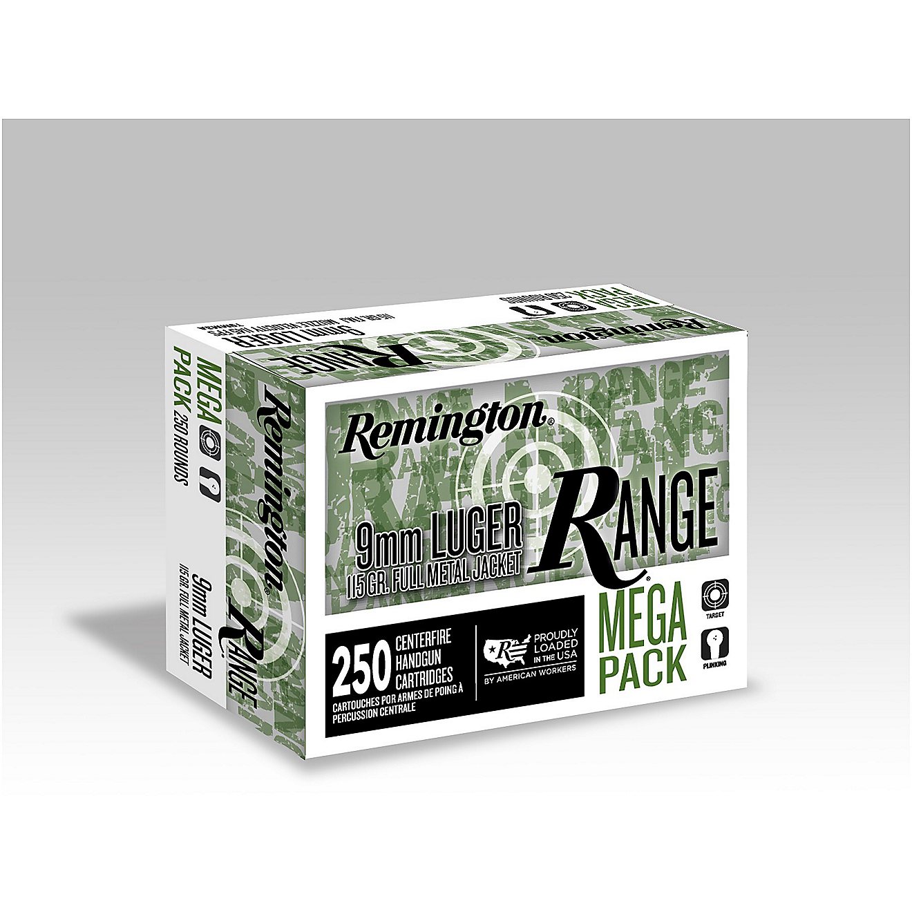 Remington Range 9mm 115-Grain Centerfire Handgun Ammunition - 250 Rounds                                                         - view number 1