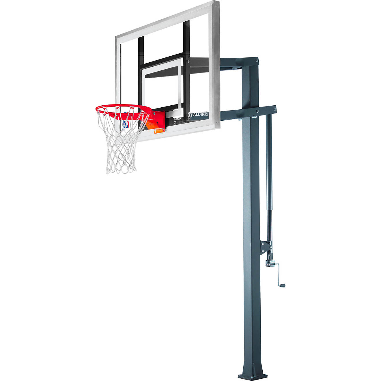 Spalding Arena Series Ii 60 In Glass, In Ground Basketball Net