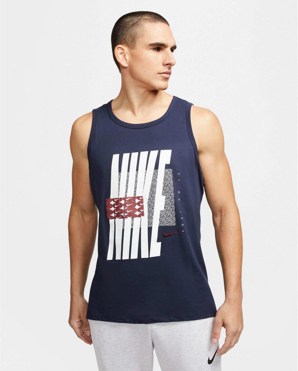 nike athletic cut tank top