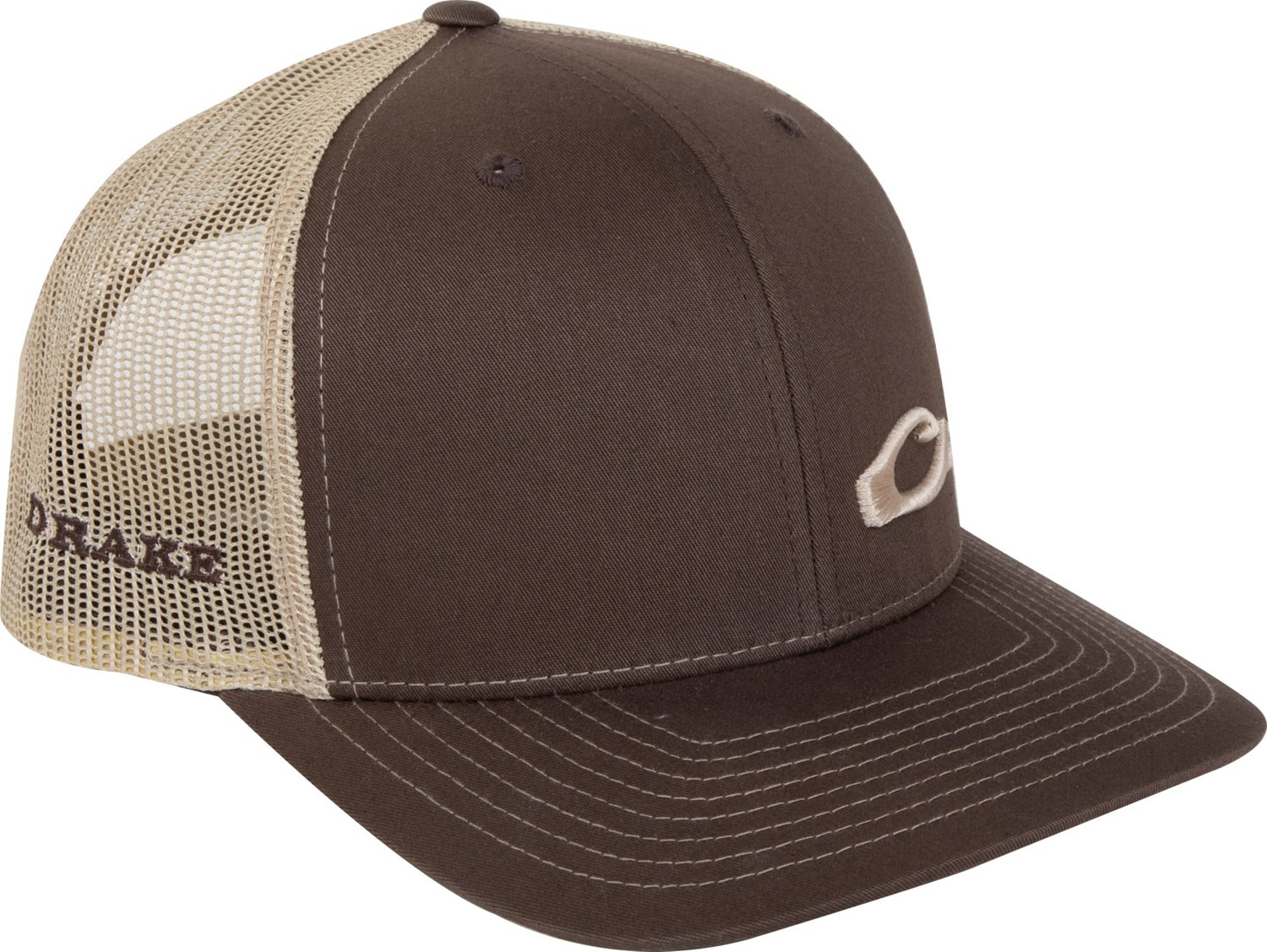 Drake Waterfowl Men's Enid Mesh Back Trucker Cap Academy