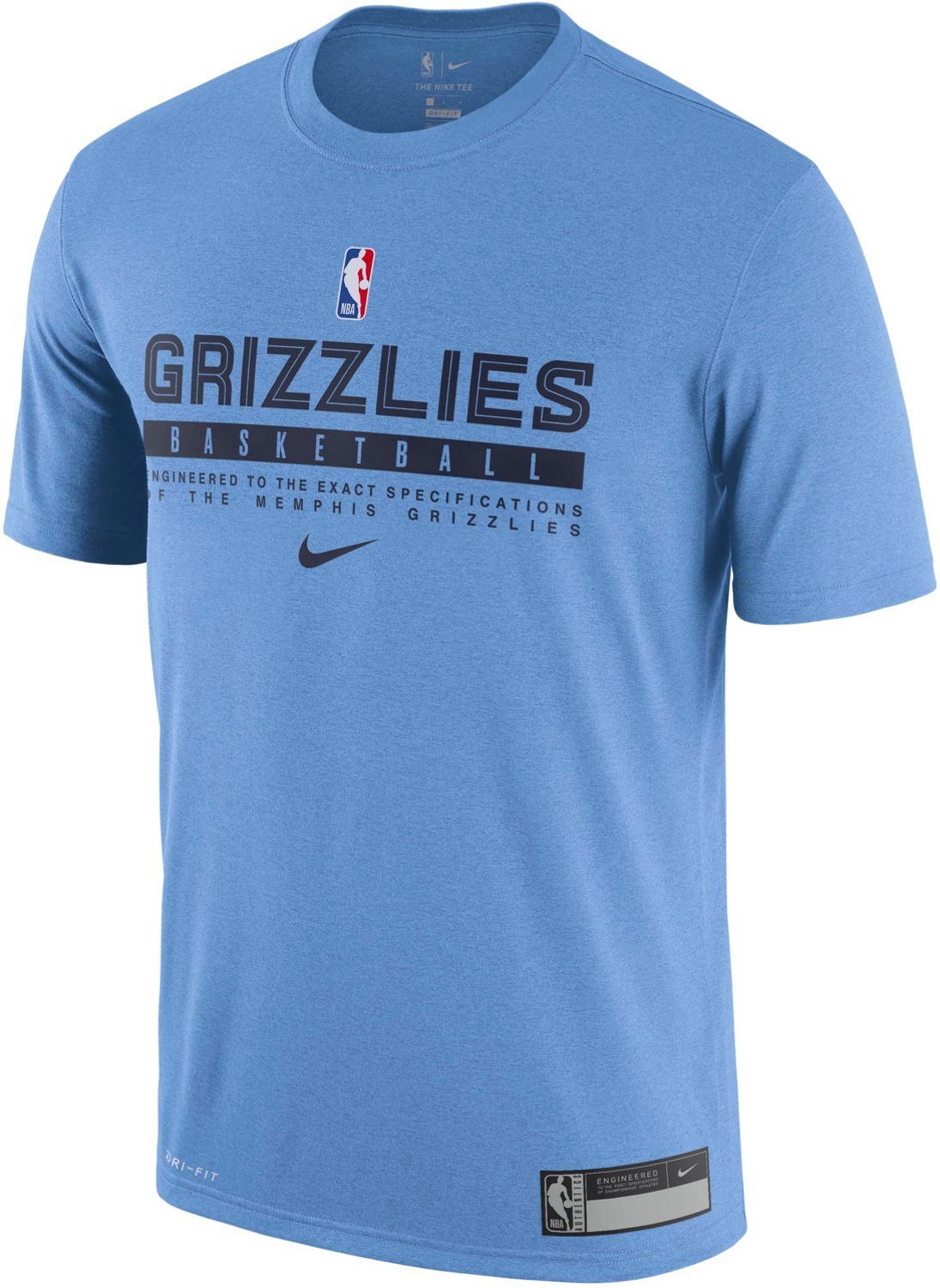 Nike Mens Memphis Grizzlies Dri Fit Nba Practice Graphic T Shirt Academy 