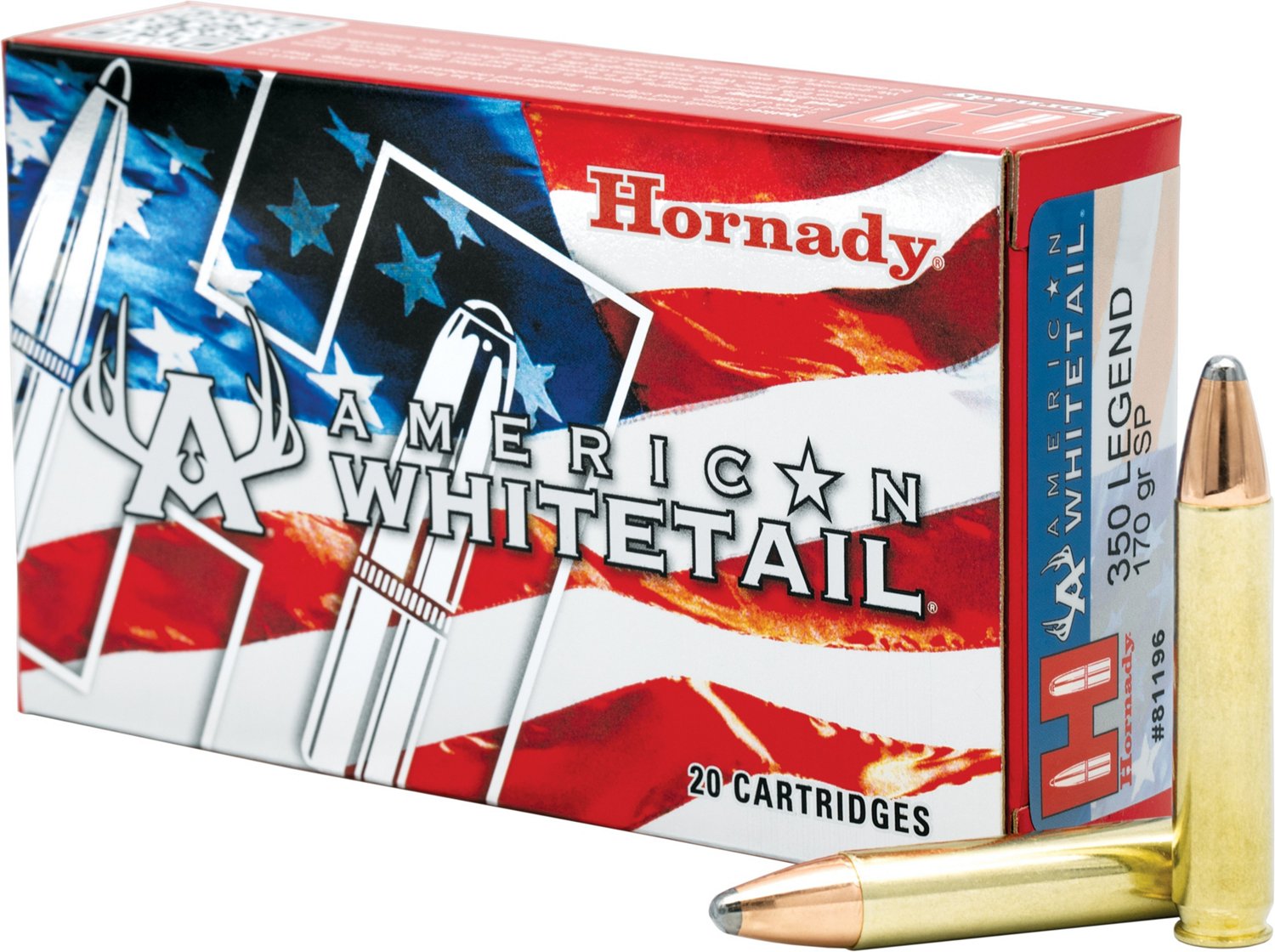 Hornady American Whitetail 350 Legend 170-Grain Interlock Rifle ...