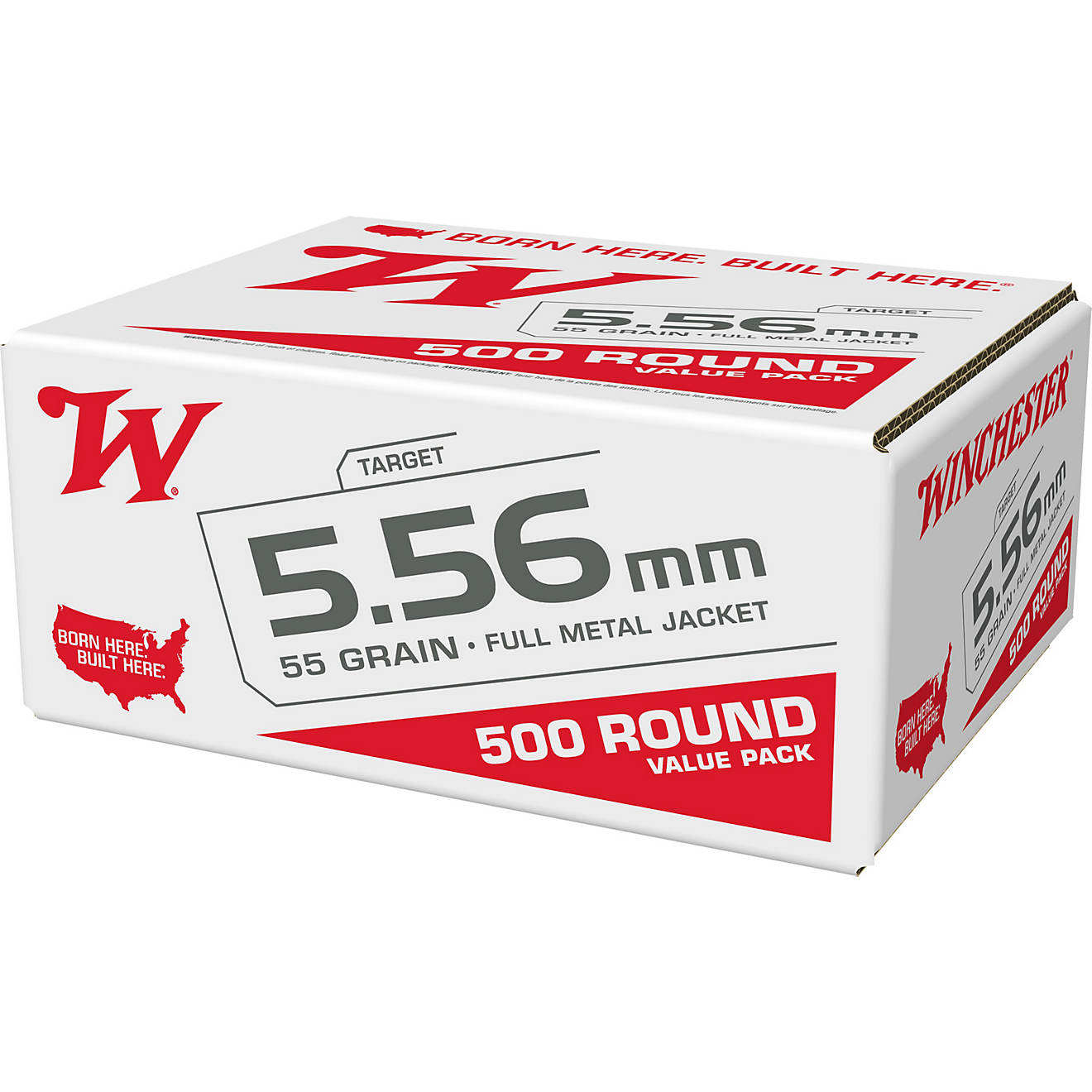Winchester USA 5.56mm 55-Grain FMJ Ammunition                                                                                    - view number 1