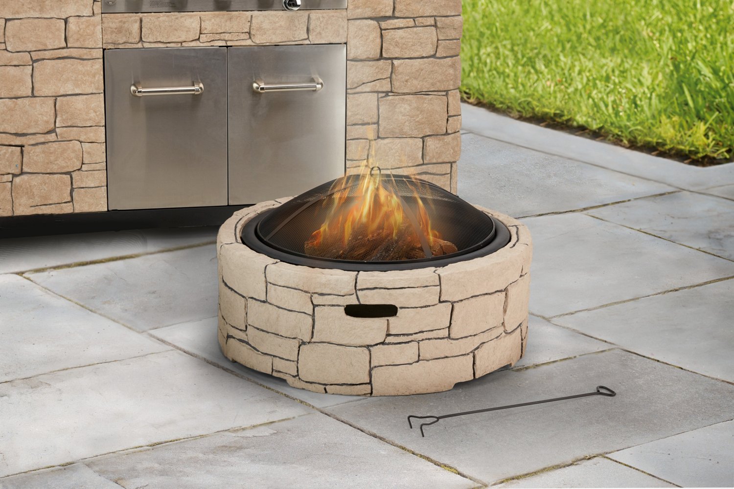 Mosaic 35 in Island Fire Pit Academy