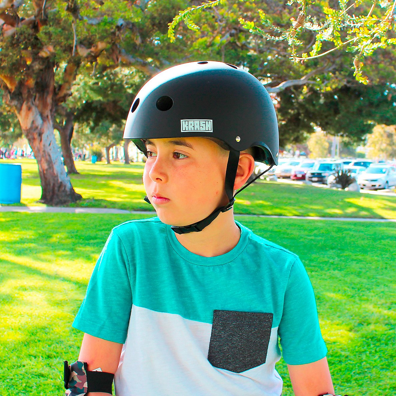 Krash Kids' Bluetooth Speaker Bicycle Helmet                                                                                     - view number 5
