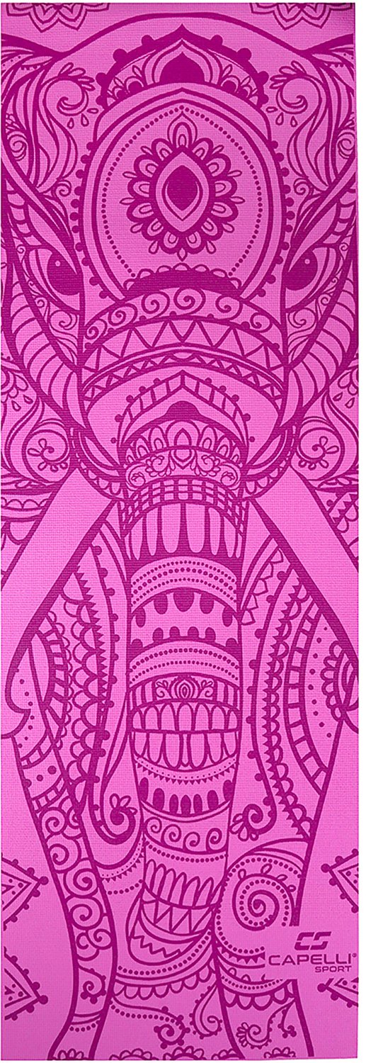 Capelli Sport Printed 2 ft x 6 ft x 4 mm Yoga Mat Academy