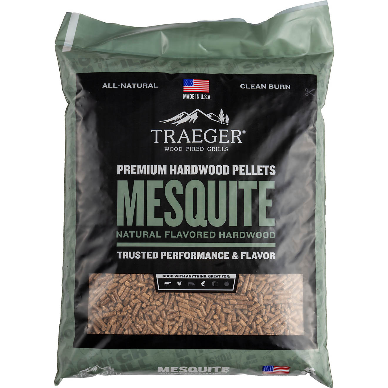 Traeger Mesquite Barbecue 20 lb Wood Pellet Bag                                                                                  - view number 1