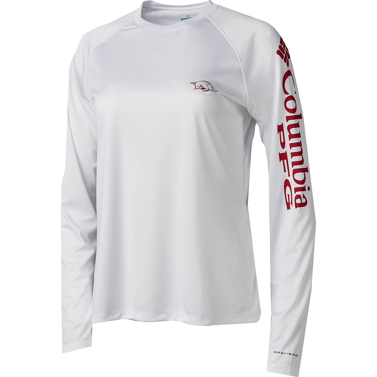 Columbia Sportswear Women's University of Arkansas Tidal Long Sleeve T-shirt                                                     - view number 1