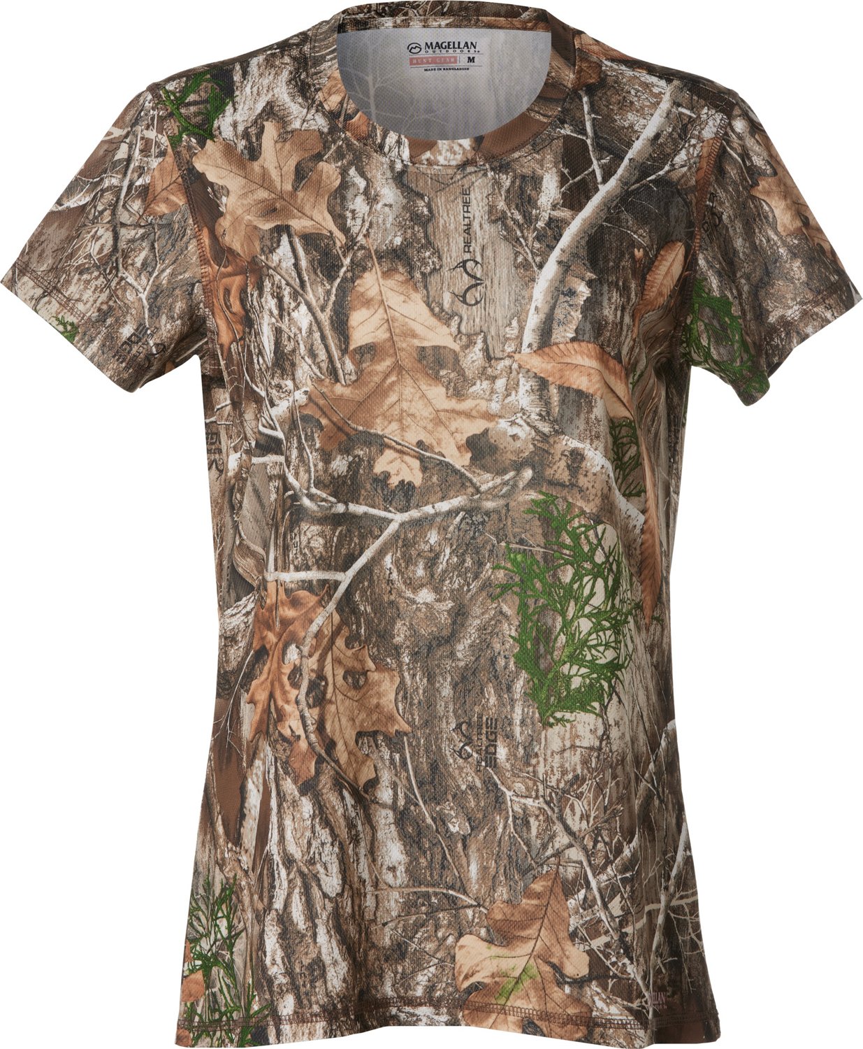 Magellan Men's RealTree Edge Camo Short Sleeve T-shirt Camouflage Hunting M L XL 