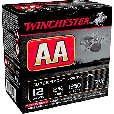Winchester Super Sport Sporting Clays 12 Gauge Shotshells - 25 Rounds                                                           