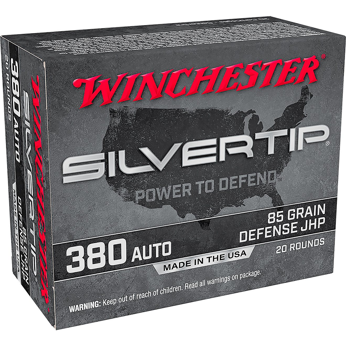 Winchester Silvertip 380 ACP 85-Grain Pistol Ammunition                                                                          - view number 1