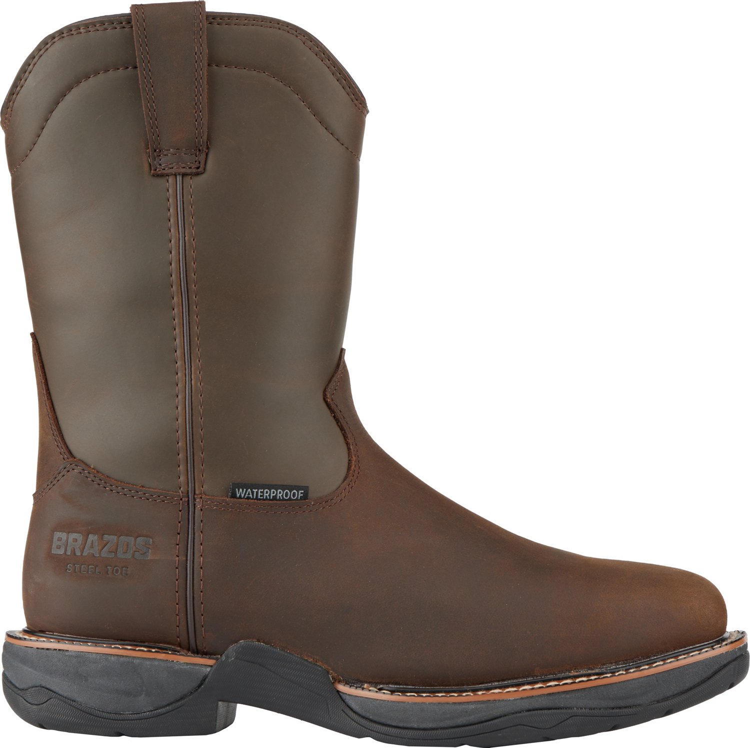 Brazos Men’s Waltham Wellington Steel-Toe Work Boots | Academy