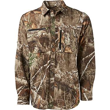 Magellan Outdoors Men's Eagle Pass Deluxe Button-Down Long Sleeve Hunting Shirt                                                 