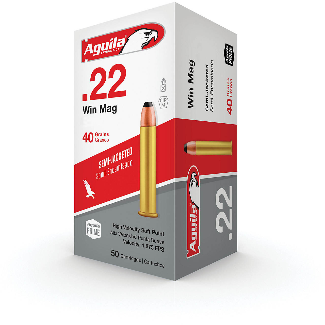 Aguila Ammunition High Velocity Semi-Jacketed .22 Win Mag 40-Grain Ammunition                                                    - view number 1